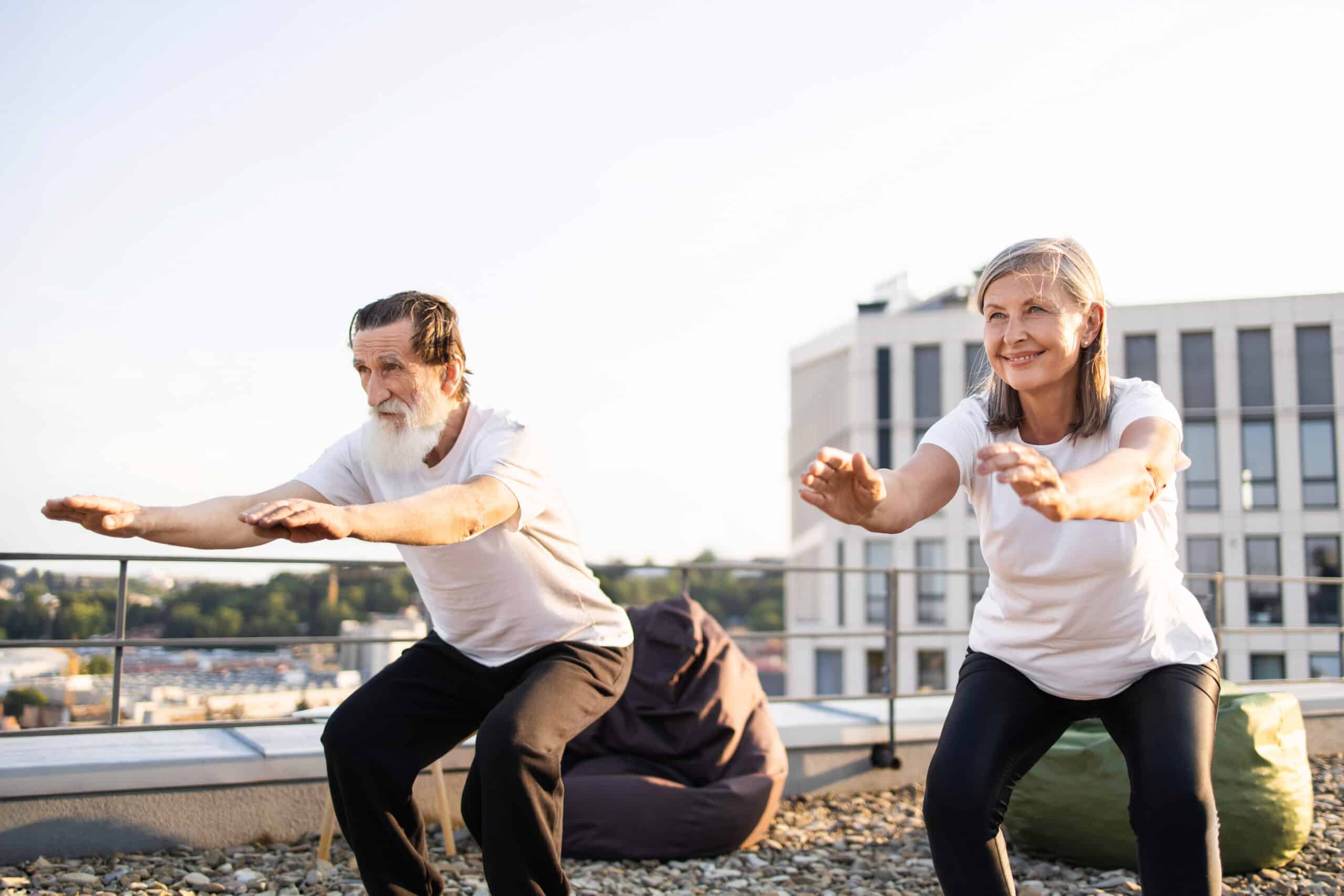 squat controllato per il cardio